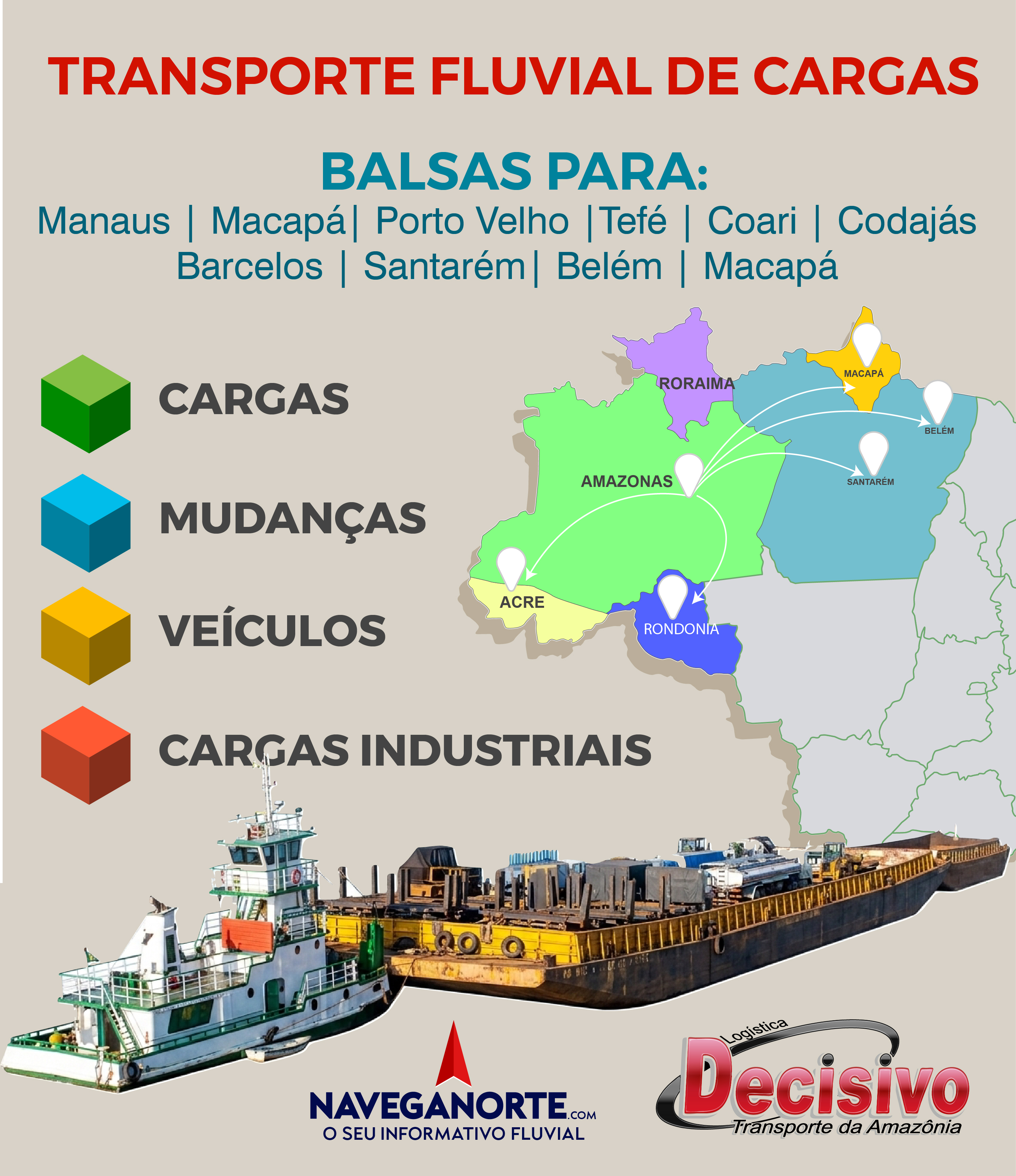 TRANSPORTE FLUVIAL DE CARGAS